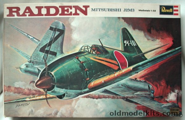 Revell 1/32 Mitsubishi J2M3 Raiden - Revell Germany Issue, H288 plastic model kit